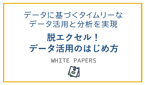 脱エクセル！データ活用のはじめ方 データに基づくタイムリーなデータ活用と分析を実現